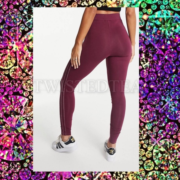 NWT new with tags adidas original 3 stripe women leggings tights size XL M - Picture 5 of 7